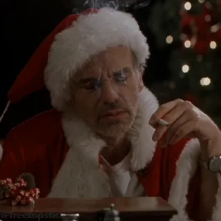 Эмодзи Плохой Санта | Bad Santa 🚬