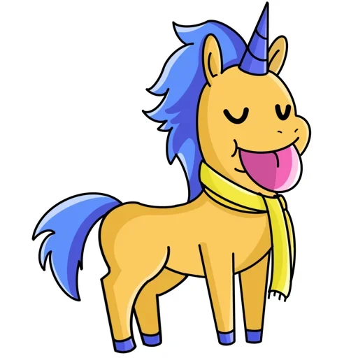 Telegram Sticker «Bad Unicorn» 😜