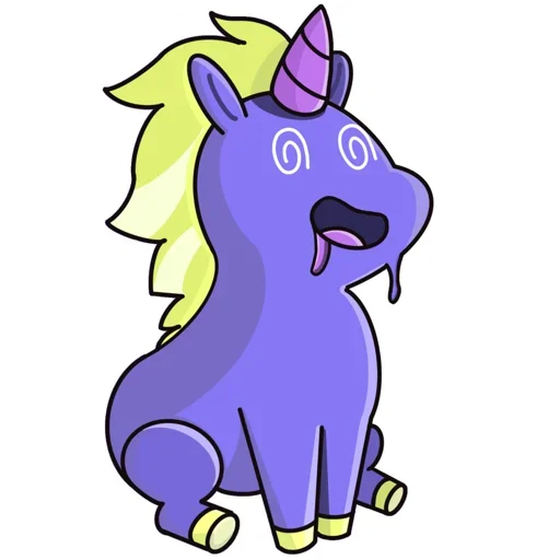 Bad Unicorn emoji 🥶