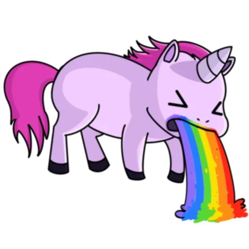 Bad Unicorn  sticker 🤮