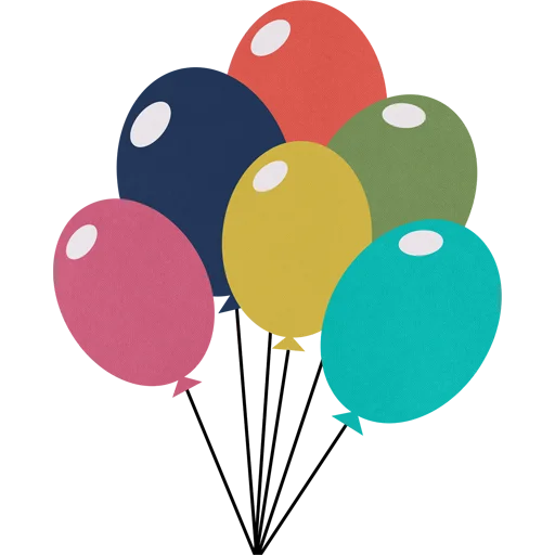 Telegram stiker «Balloons ਬੁਲਬਲੇ» 🎈