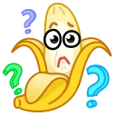 Стікер Banana 🤷‍♂️