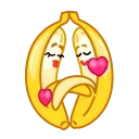 Banana emoji 👩‍❤‍💋‍👨