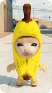Стікер Banana Cat 🚶