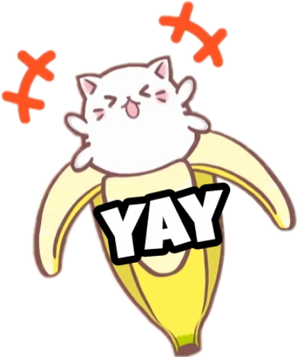 Telegram stiker «Bananya stickers» 😻