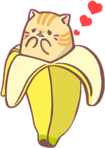 Стикер Telegram «Bananya stickers» ☺️