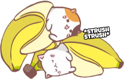 Стікер Telegram «Bananya stickers» ☺️