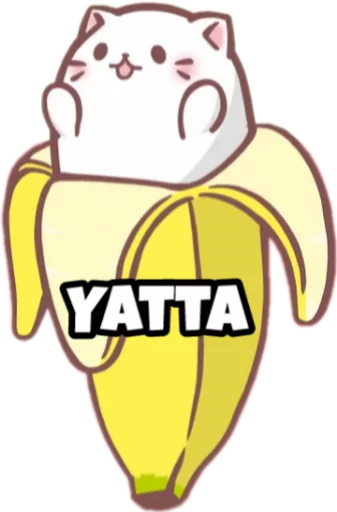 Стікер Telegram «Bananya stickers» 😃