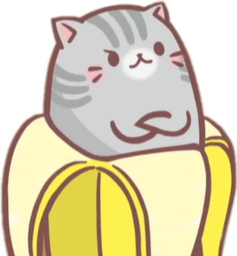 Telegram Sticker «Bananya stickers» 😏
