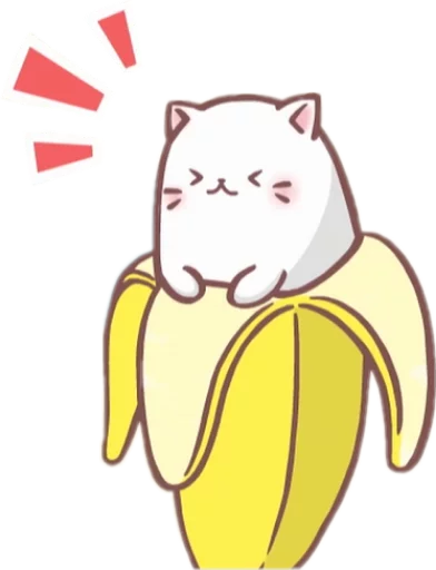 Эмодзи Bananya stickers 😣