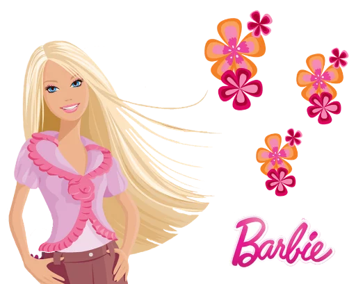 Стікер ?Barbie drawings? 🙂
