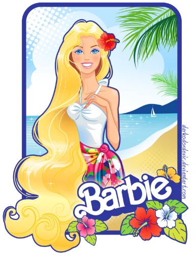 ?Barbie drawings? sticker 😁
