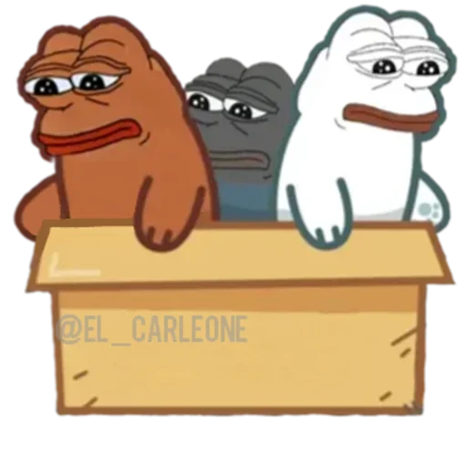 Telegram Sticker «Bare Pepe's» ?