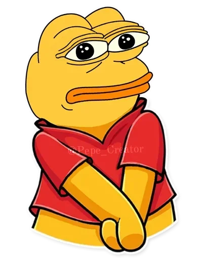 Telegram Sticker «Bare Pepe's» 🐸