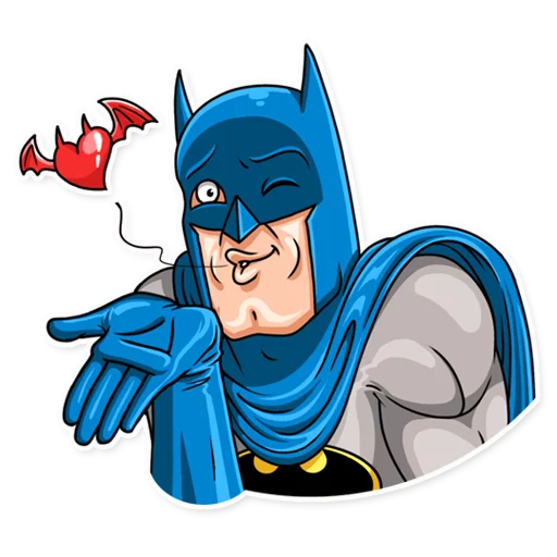 Telegram Sticker «Silver Age Batman» 😘