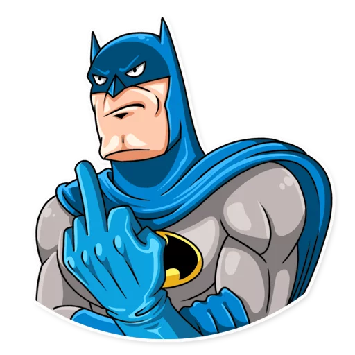 Silver Age Batman emoji 🖕