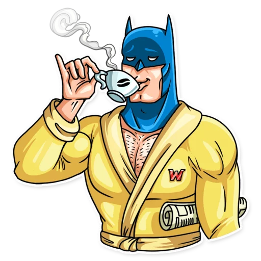 Silver Age Batman emoji ☕️