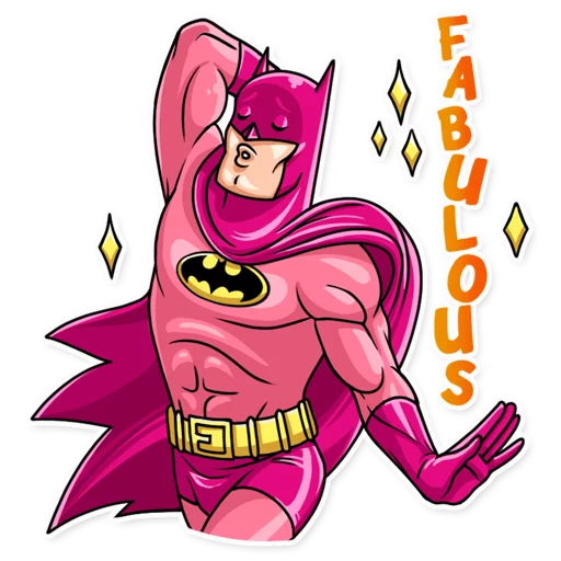 Telegram Sticker «Silver Age Batman» 