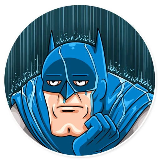 Silver Age Batman sticker 🌧
