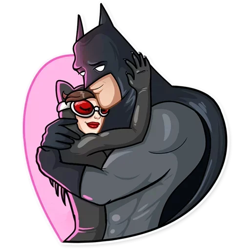 Telegram Sticker «Batman and Joker» 🤞