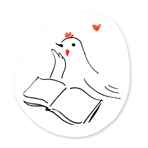 Telegram Sticker «Be chicken» ❤️