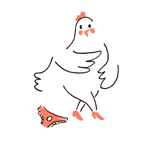 Telegram stiker «Be chicken» 🐣