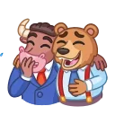 Telegram emoji Bear & Bull