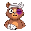 Boris the Bear emoji 🤕