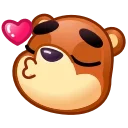 Емодзі Bear Emoji 😘