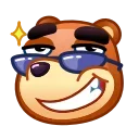 Эмодзи Bear Emoji 😎