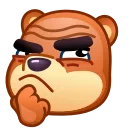 Емодзі Bear Emoji 🤔