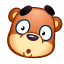 Емодзі Bear Emoji 😯