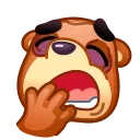 Емодзі Bear Emoji 🥱
