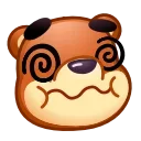 Емодзі Bear Emoji 😵‍💫