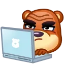 Емодзі Bear Emoji 👨‍💻