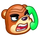 Емодзі Bear Emoji ☎️
