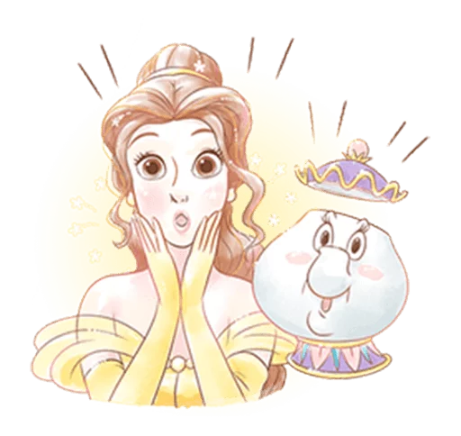 Beauty and the Beast (Romantic) sticker 😮