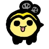 Telegram emoji «Пчелка ЖУ ЖУ» 😝