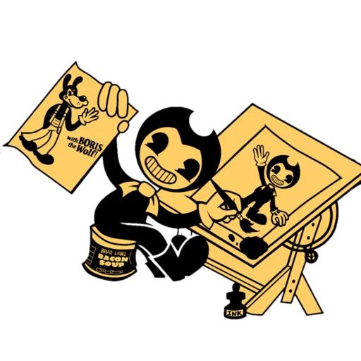 Стікер Bendy and the Ink Machine 🎨