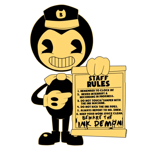Стікер Bendy and the Ink Machine 📜