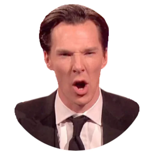 Стикер Telegram «Benedict Cumberbatch » ☕️