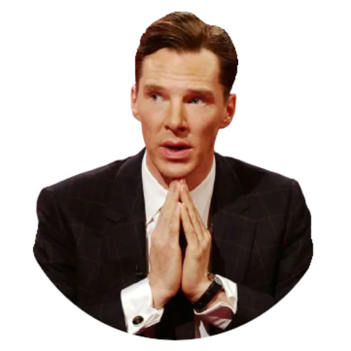 Telegram Sticker «Benedict Cumberbatch» 🙏