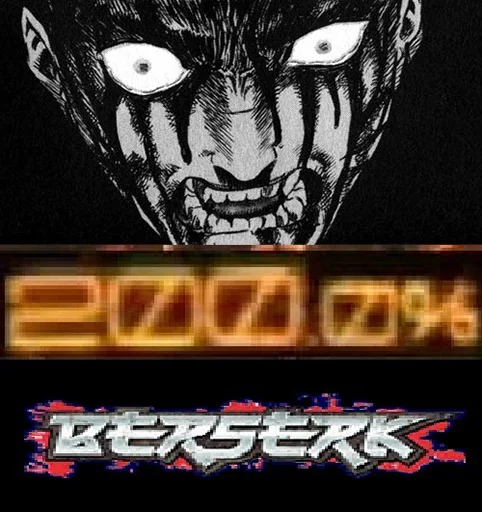 Telegram stiker «Berserk α Pack» 😤