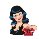 Bettie Page emoji 🤬