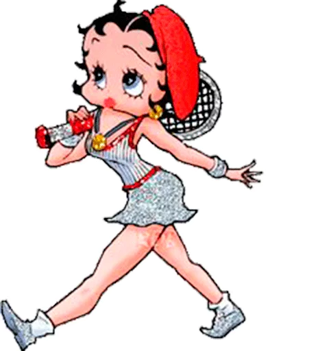 Telegram Sticker «💃🏻 Betty Boop 💃🏻» 🏸