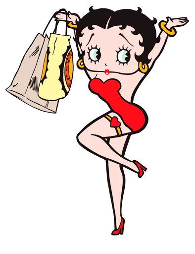 Telegram stiker «💃🏻 Betty Boop 💃🏻» 👛