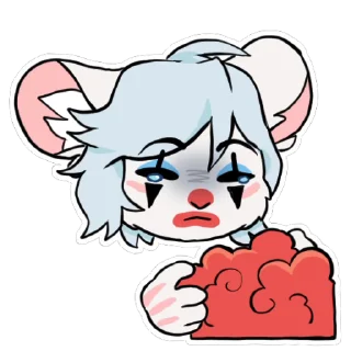 Bevel the mouse-mojis sticker 🤡