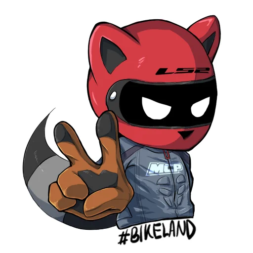 Telegram stiker «BikeLand» ✌️