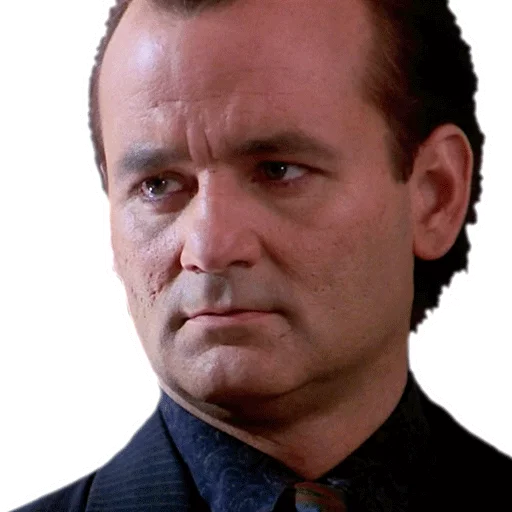 Емодзі Bill Murray Emotionless Emojis 🖕