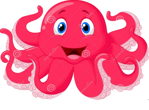 Telegram stiker «Octopus/pulpo» 💖